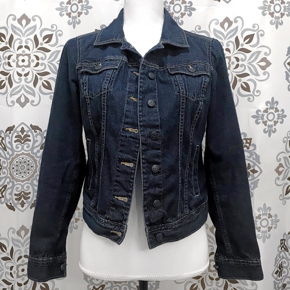 •GH BASS & CO• NWOT Dark Wash Denim Jacket - Picture 2 of 5